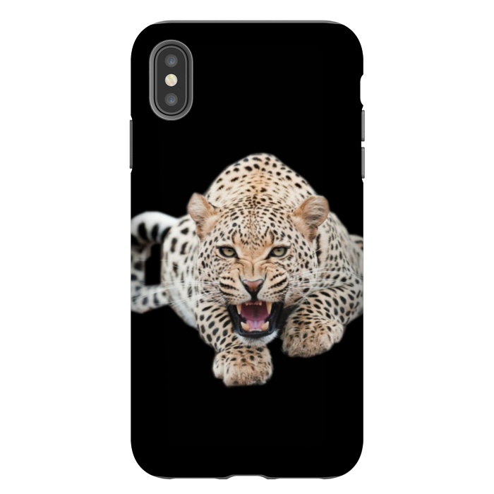 iPhone Xs Max StrongFit wild leopard by haroulita
