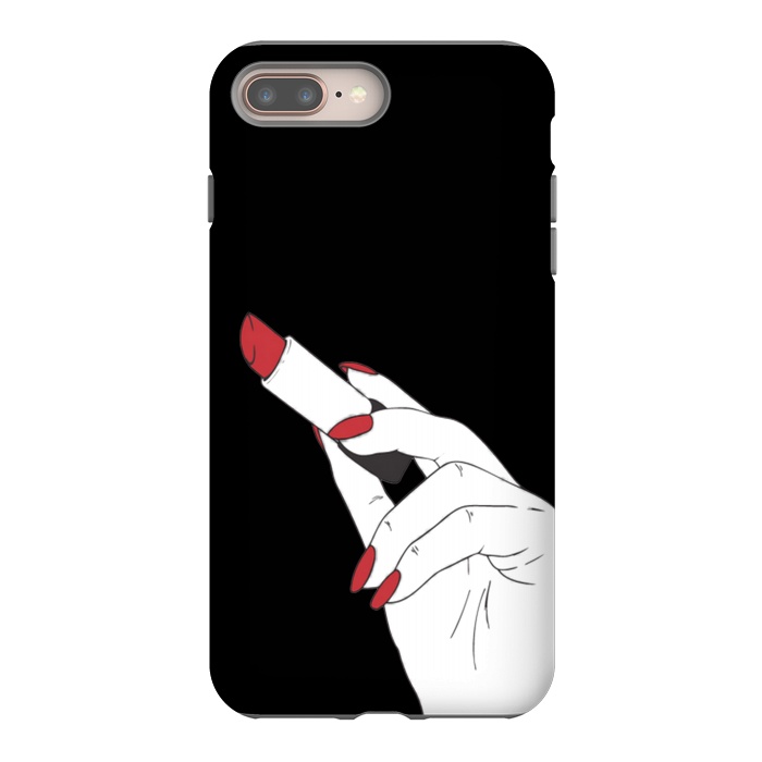 iPhone 7 plus StrongFit red lipstick by haroulita