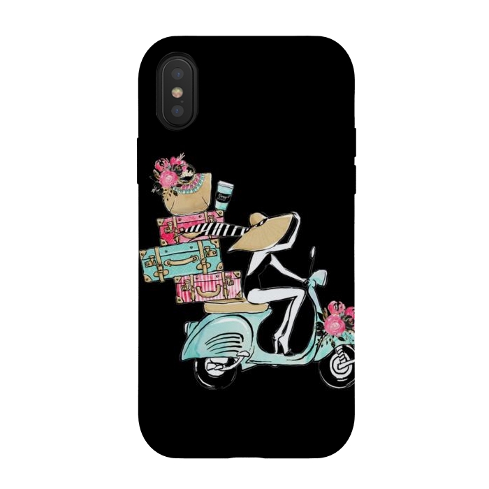 iPhone Xs / X StrongFit vespa travel by haroulita