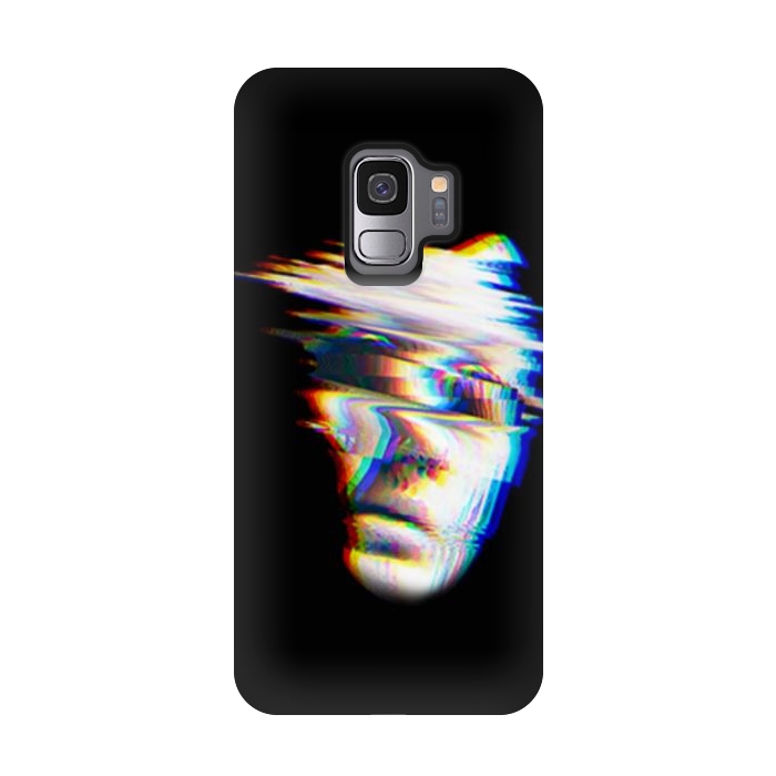 Galaxy S9 StrongFit glitch horror face by haroulita