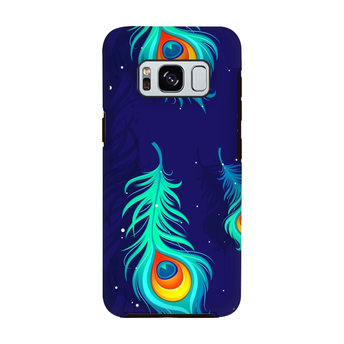 Galaxy S8 StrongFit peacock pattern 2  by MALLIKA