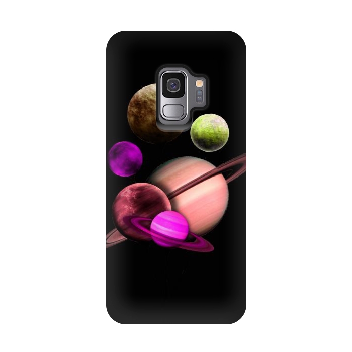 Galaxy S9 StrongFit Purple pink space by haroulita
