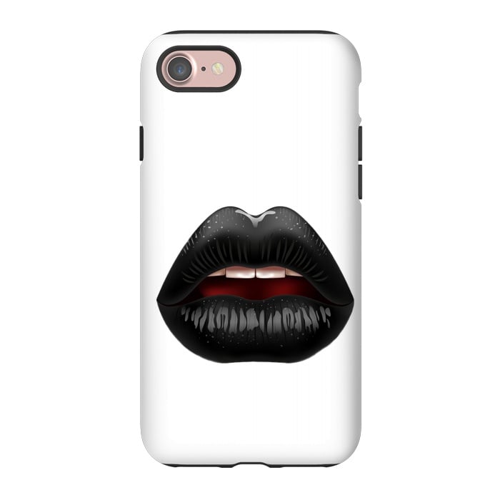 iPhone 7 StrongFit black lips by haroulita