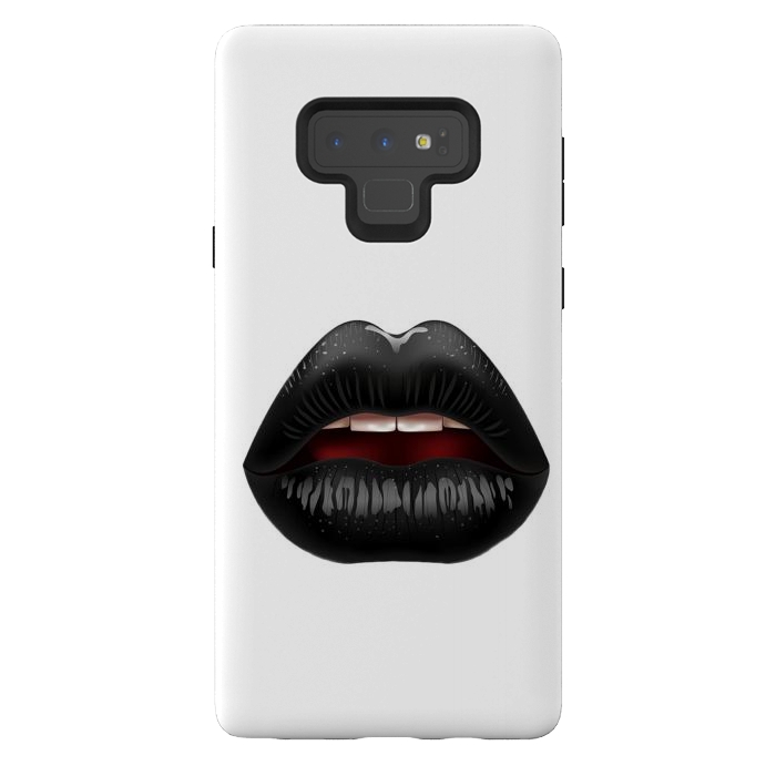 Galaxy Note 9 StrongFit black lips by haroulita