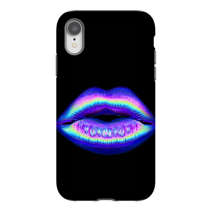 iPhone Xr StrongFit purple lips by haroulita