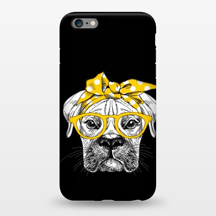 iPhone 6/6s plus StrongFit cute dog with glasses by haroulita