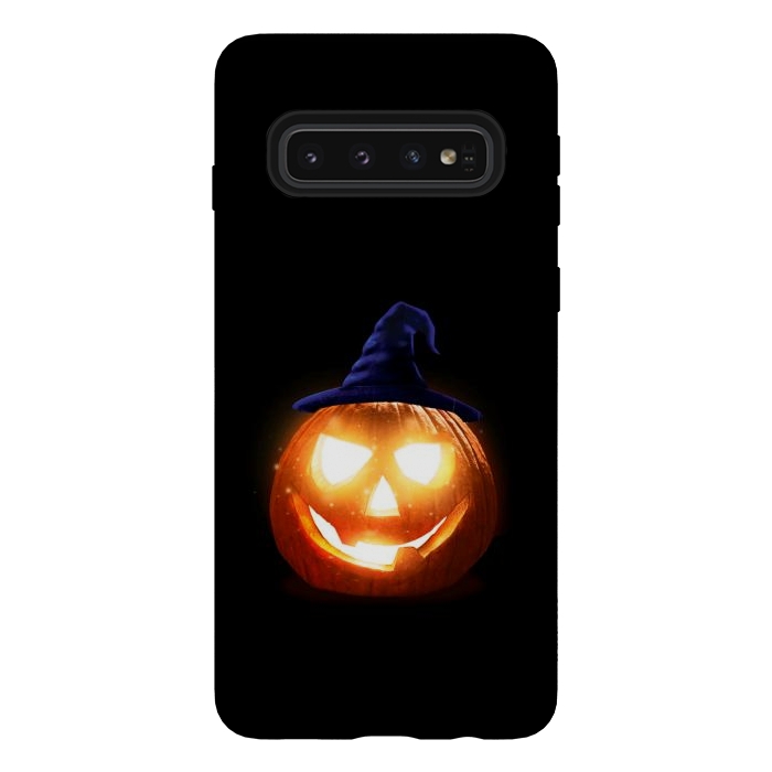 Galaxy S10 StrongFit halloween pumpkin by haroulita