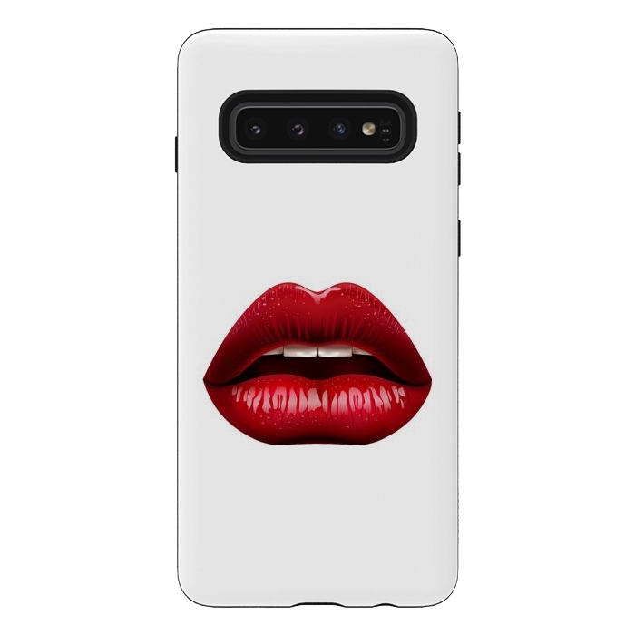 Galaxy S10 StrongFit red lips by haroulita