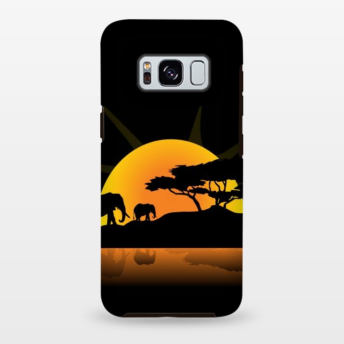 Galaxy S8 plus StrongFit african sunset by haroulita