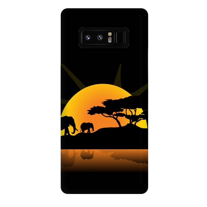 Galaxy Note 8 StrongFit african sunset by haroulita