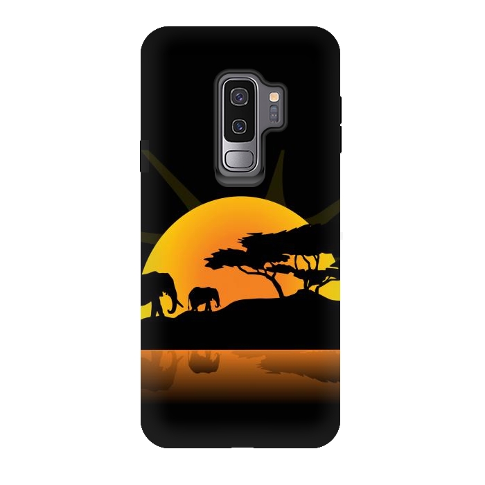 Galaxy S9 plus StrongFit african sunset by haroulita