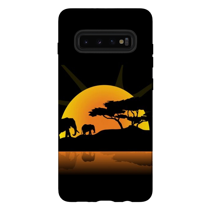 Galaxy S10 plus StrongFit african sunset by haroulita