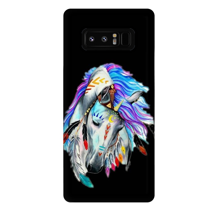 Galaxy Note 8 StrongFit feather horse by haroulita