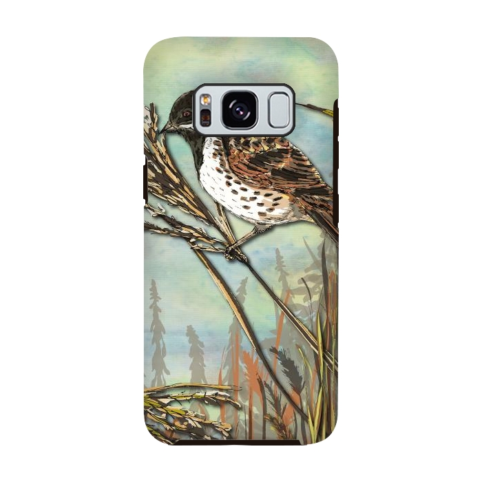 Galaxy S8 StrongFit Reedbunting by Lotti Brown