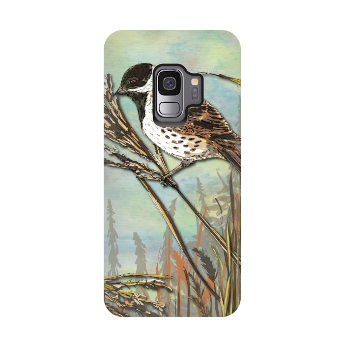 Galaxy S9 StrongFit Reedbunting by Lotti Brown