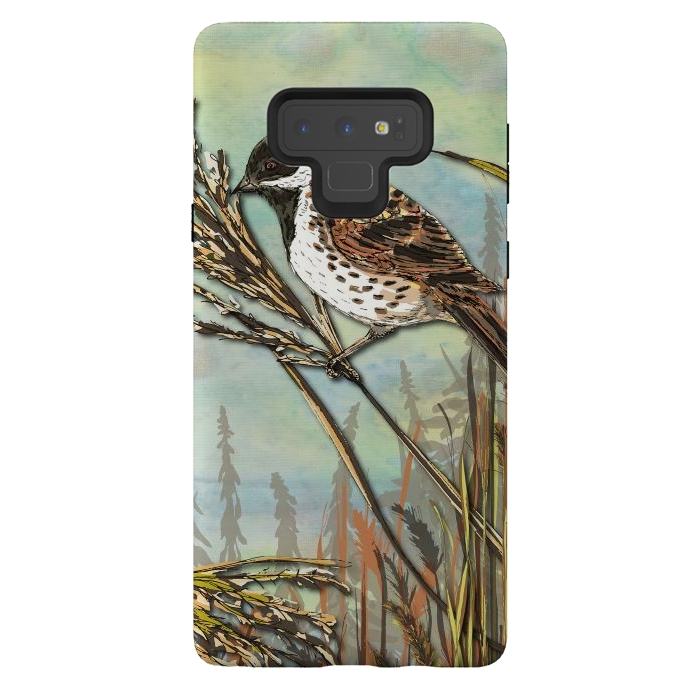 Galaxy Note 9 StrongFit Reedbunting by Lotti Brown