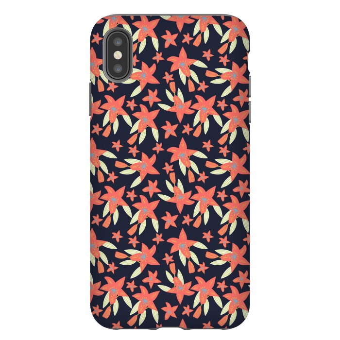 iPhone Xs Max StrongFit tiger lily flowers by Lovi Dianti