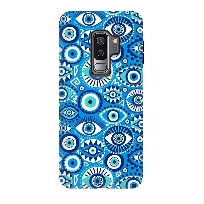 Galaxy S9 plus StrongFit Evil eye by Laura Grant