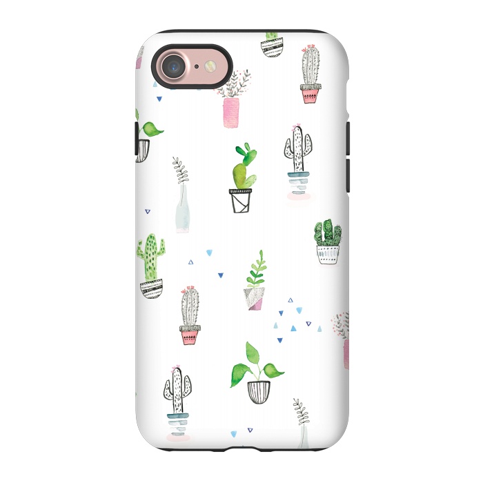 iPhone 7 StrongFit painted house plants - lauradidthis by lauradidthis