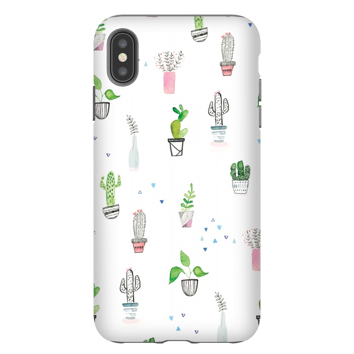 iPhone Xs Max StrongFit painted house plants - lauradidthis by lauradidthis