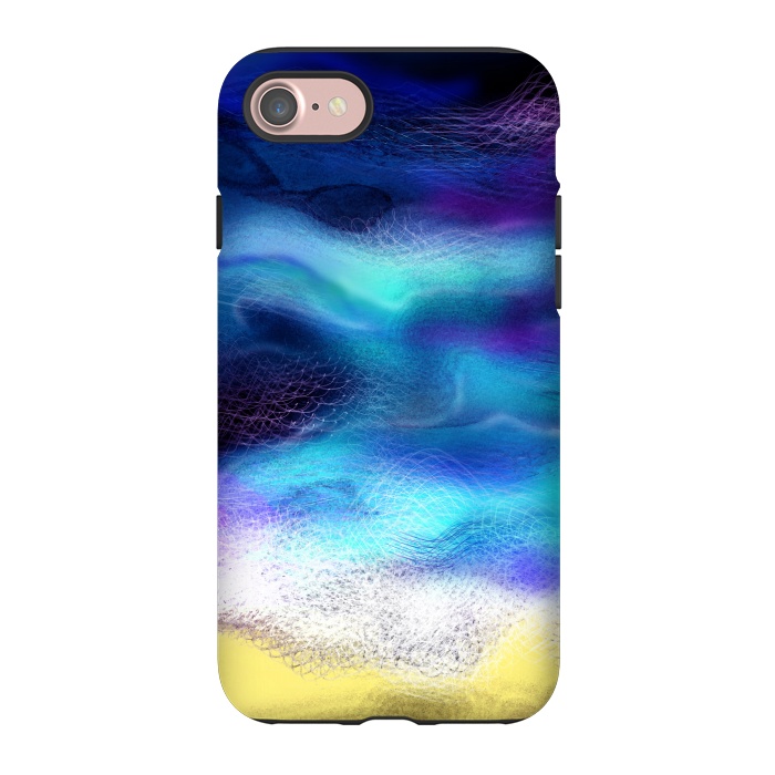 iPhone 7 StrongFit Beach blue ocean sea breeze abstract art by Josie