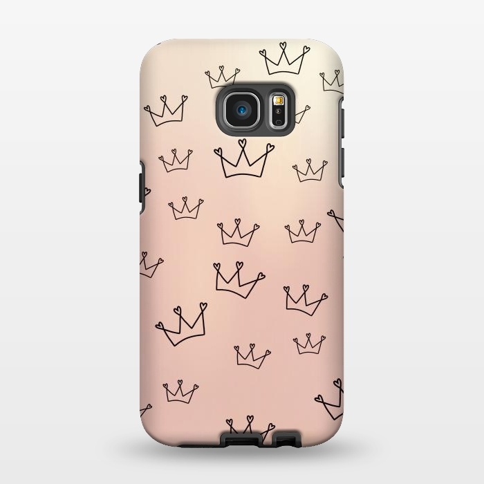 Galaxy S7 EDGE StrongFit Crown heart by Jms