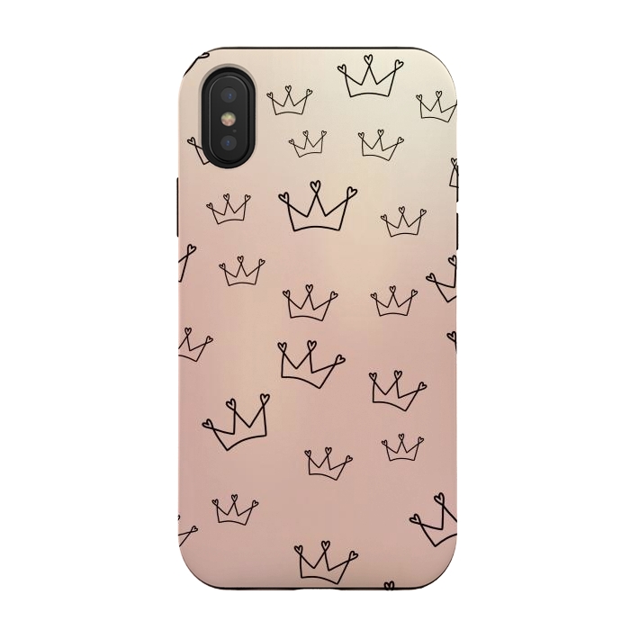 iPhone Xs / X StrongFit Crown heart by Jms