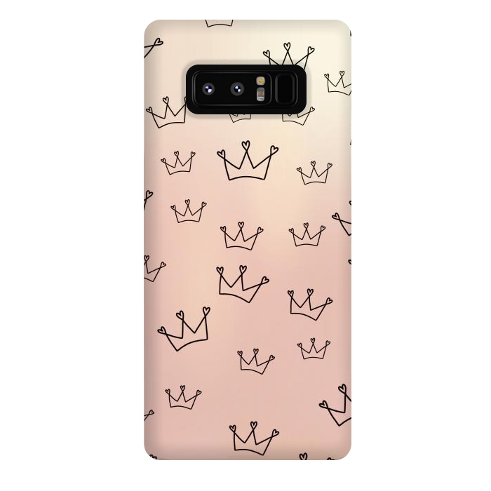 Galaxy Note 8 StrongFit Crown heart by Jms