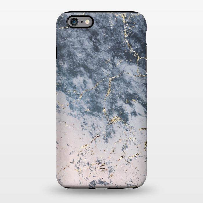 iPhone 6/6s plus StrongFit Pink and blue marble by Winston