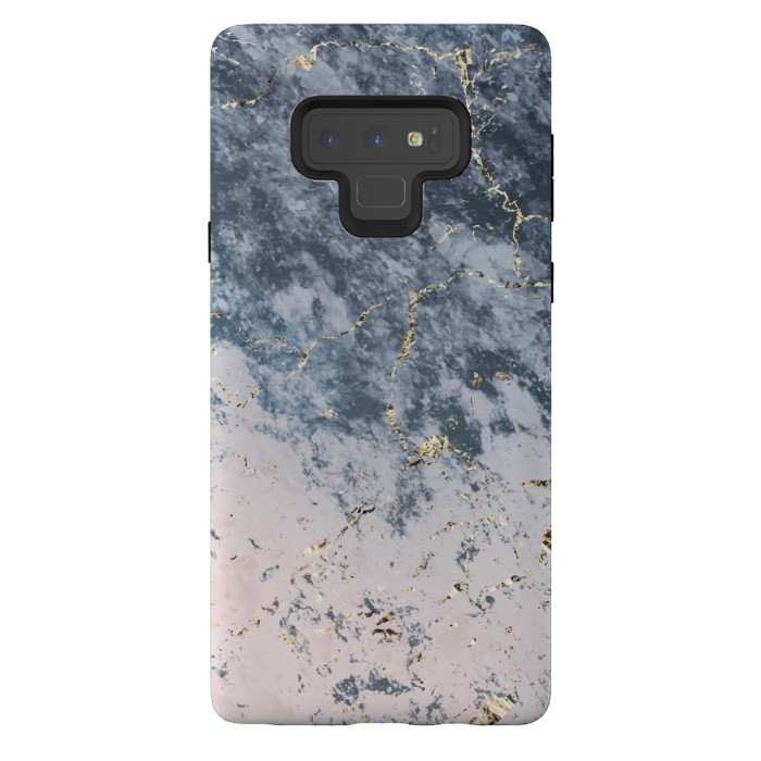Galaxy Note 9 StrongFit Pink and blue marble by Winston