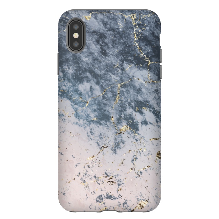 iPhone Xs Max StrongFit Pink and blue marble by Winston
