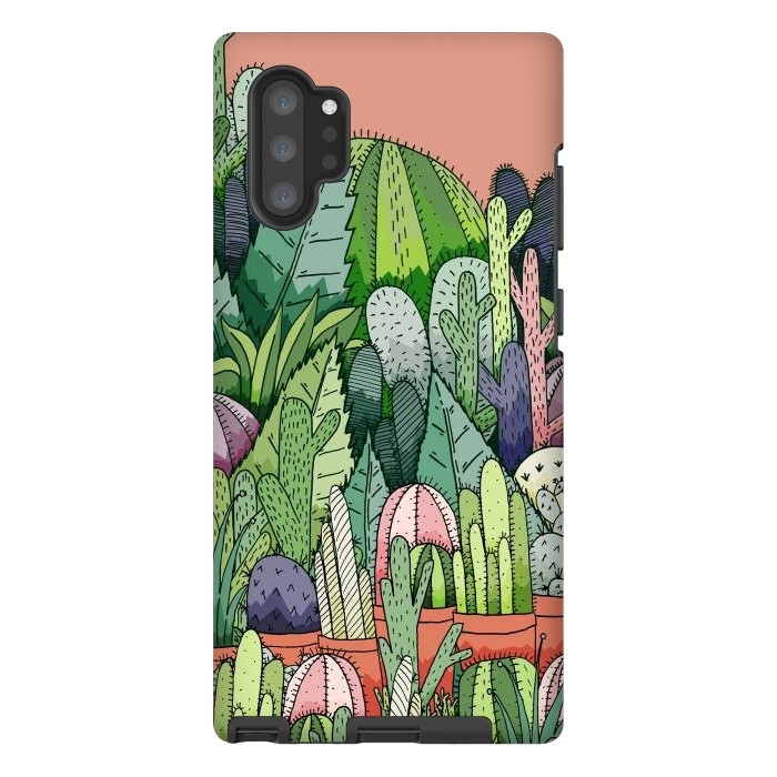Galaxy Note 10 plus StrongFit Cactus Garden by Steve Wade (Swade)