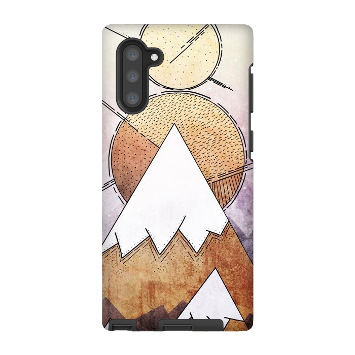 Galaxy Note 10 StrongFit Metal Mountains by Steve Wade (Swade)