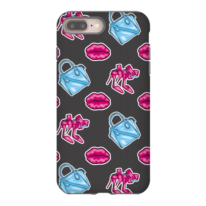 iPhone 7 plus StrongFit Beautiful background of the lips shoes and bags by ArtsCase