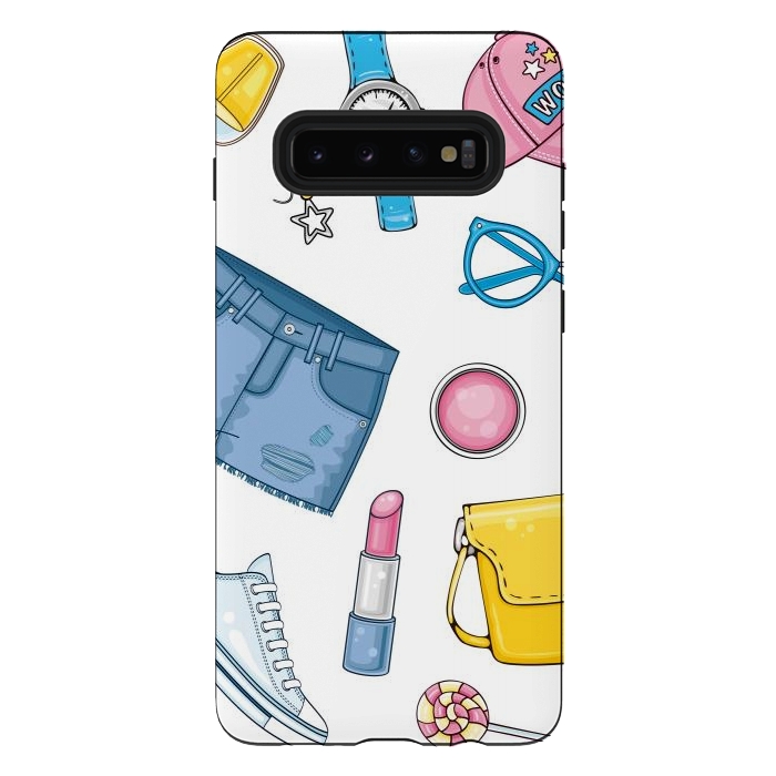 Galaxy S10 plus StrongFit For Summer Fashion Woman by ArtsCase