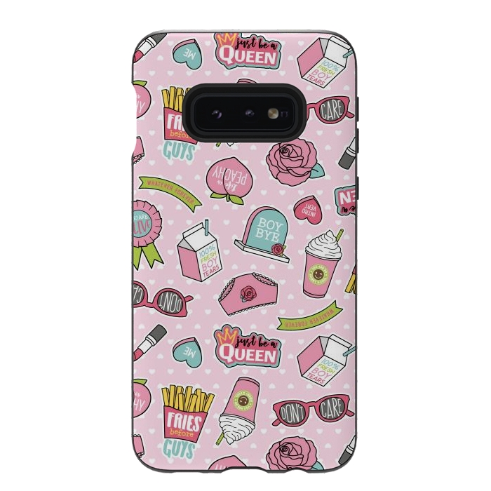 Galaxy S10e StrongFit Girls Fashion Design With Cute Symbols by ArtsCase