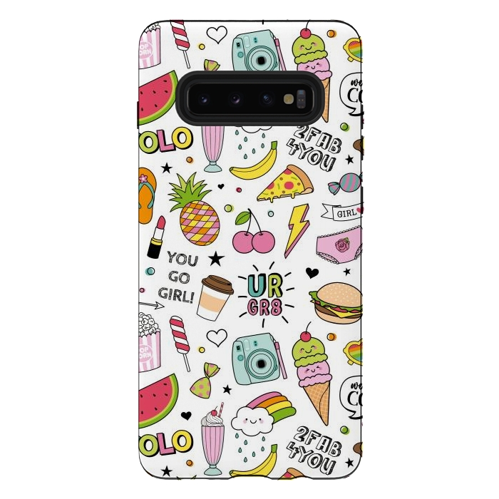 Galaxy S10 plus StrongFit Teenage Girls by ArtsCase