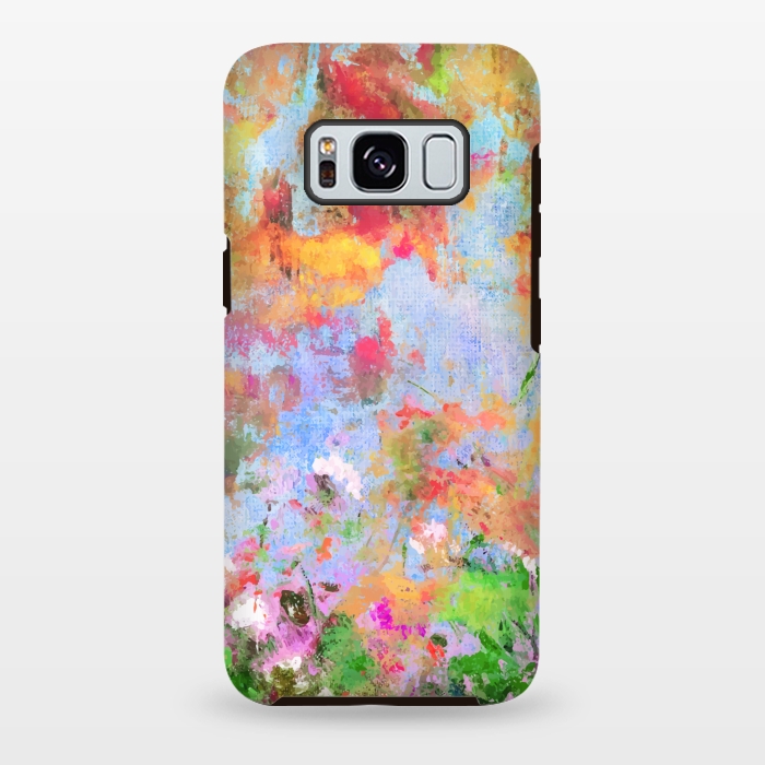 Galaxy S8 plus StrongFit Abstract flowers by Winston