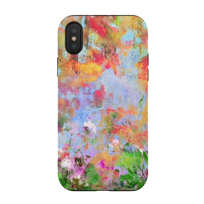 iPhone Xs / X StrongFit Abstract flowers by Winston