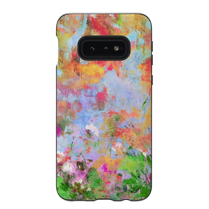 Galaxy S10e StrongFit Abstract flowers by Winston