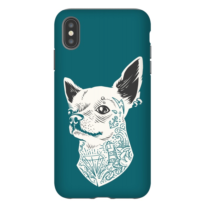 iPhone Xs Max StrongFit Tattooed Chihuahua by Winston