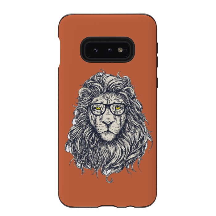 Galaxy S10e StrongFit Hipster Lion by Winston
