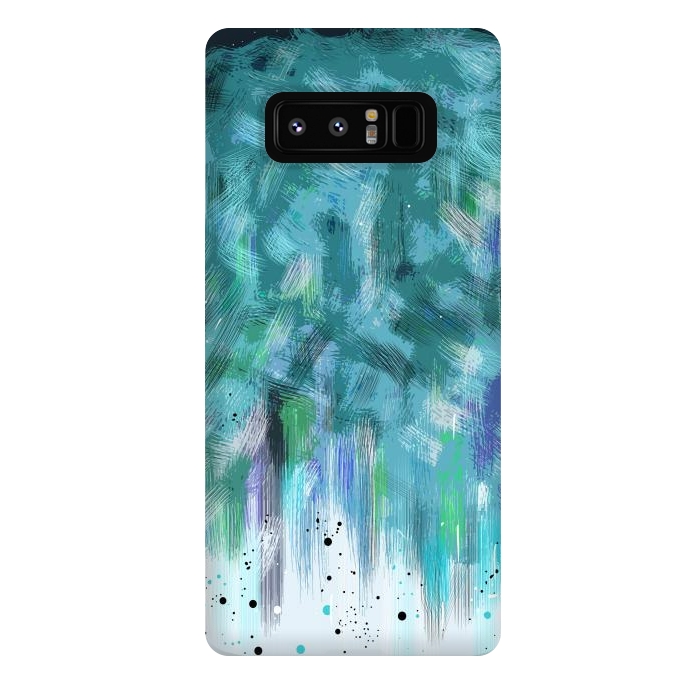 Galaxy Note 8 StrongFit Water waves abstract art  by Josie