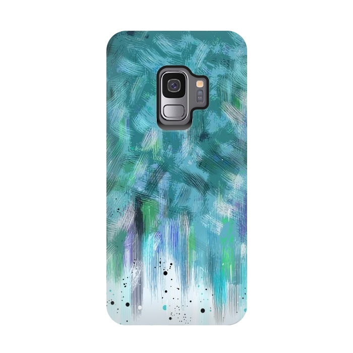 Galaxy S9 StrongFit Water waves abstract art  by Josie