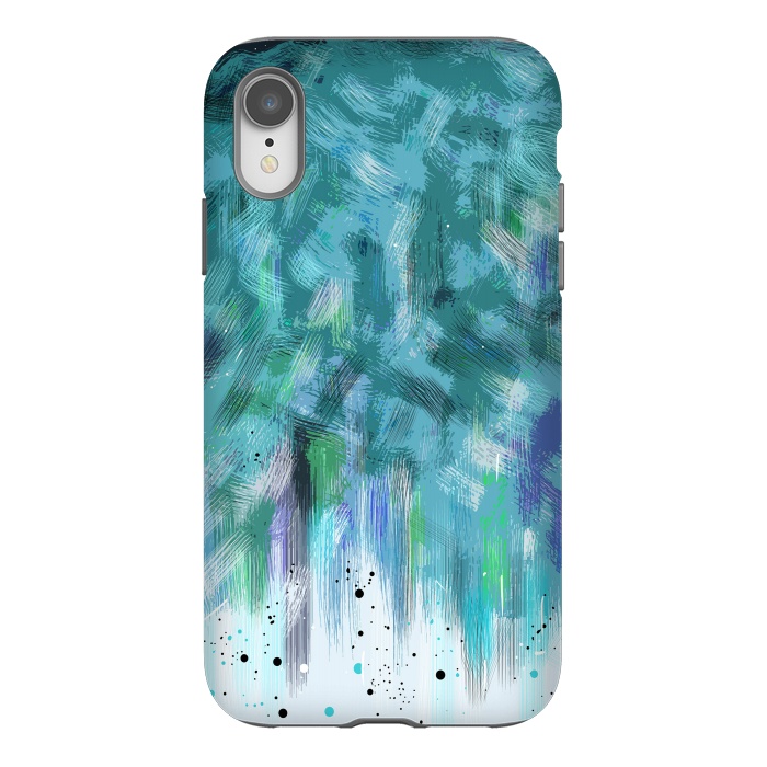 iPhone Xr StrongFit Water waves abstract art  by Josie