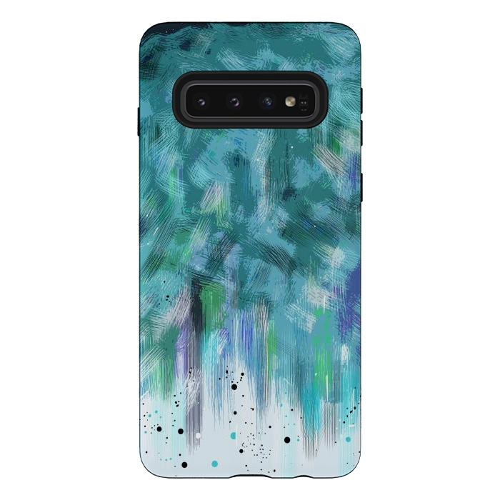 Galaxy S10 StrongFit Water waves abstract art  by Josie