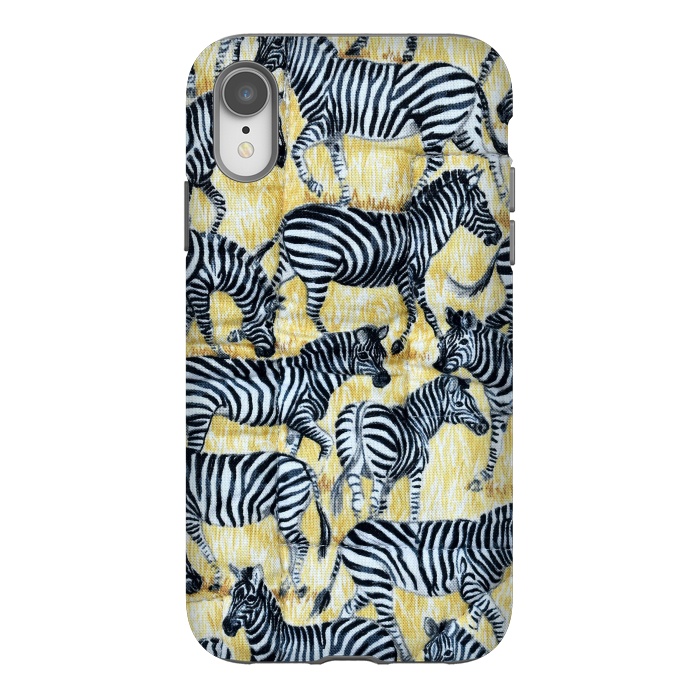 iPhone Xr StrongFit Zebras by Winston