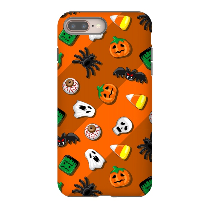 iPhone 7 plus StrongFit Halloween Spooky Candies Party by BluedarkArt