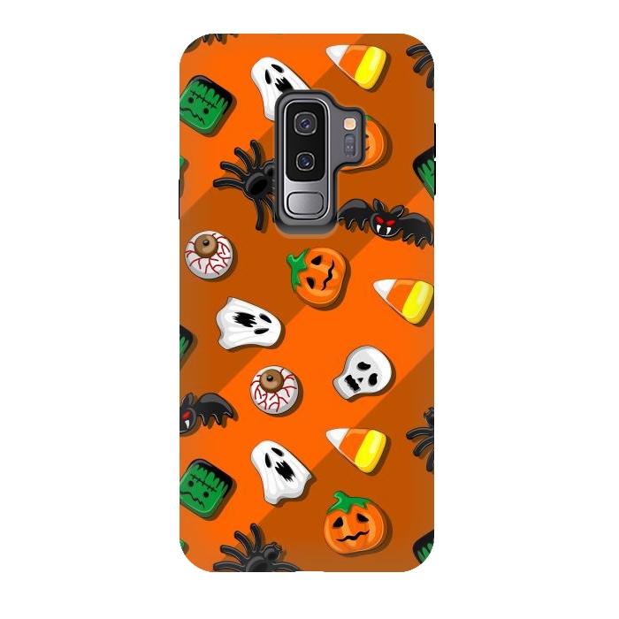 Galaxy S9 plus StrongFit Halloween Spooky Candies Party by BluedarkArt