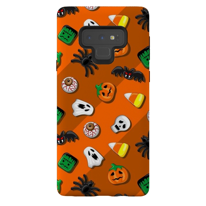 Galaxy Note 9 StrongFit Halloween Spooky Candies Party by BluedarkArt